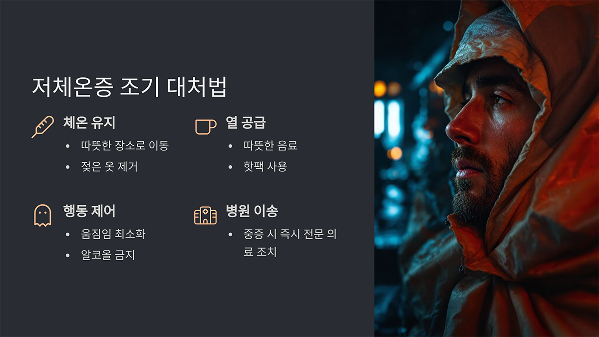 저체온증 조기 대처법