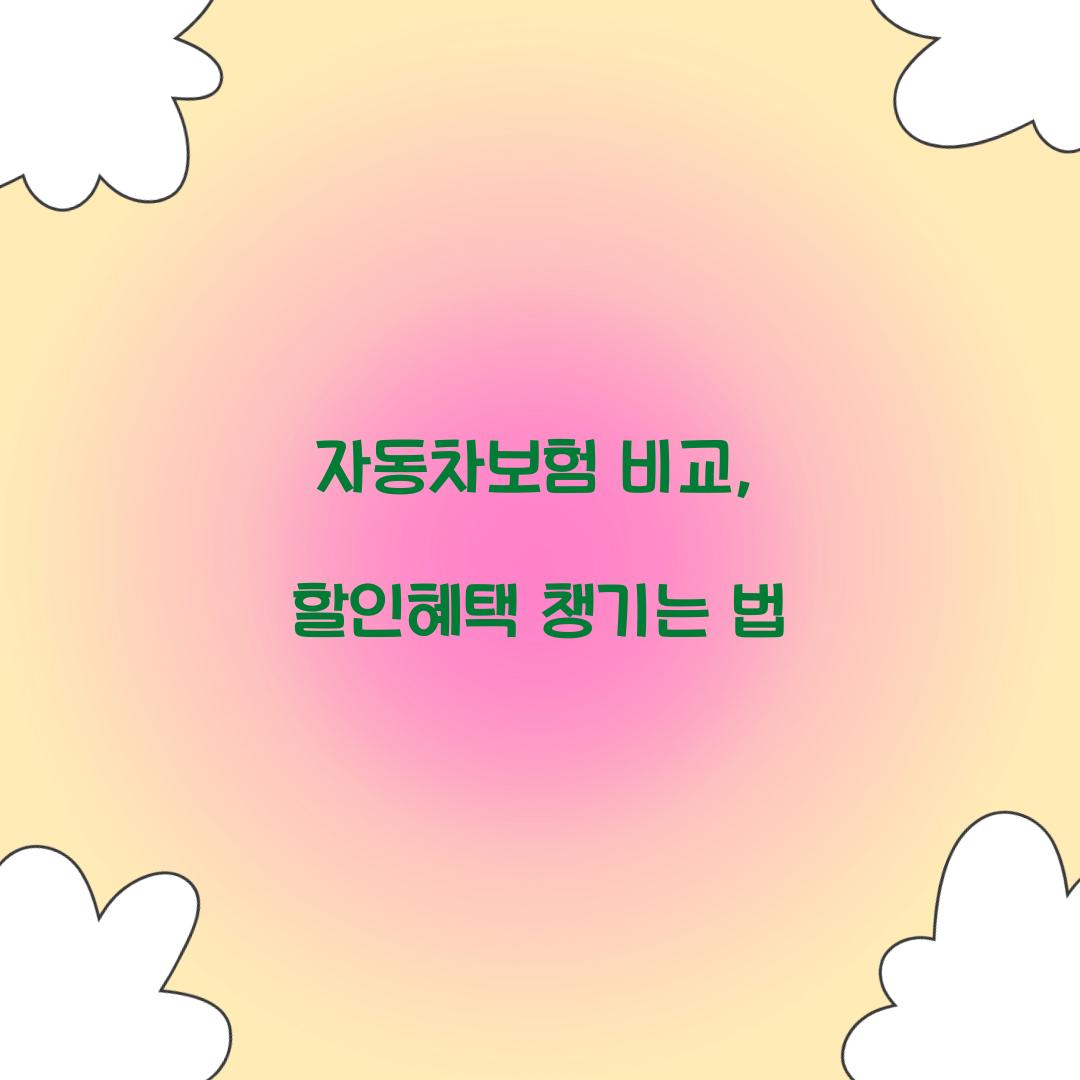 자동차보험 비교