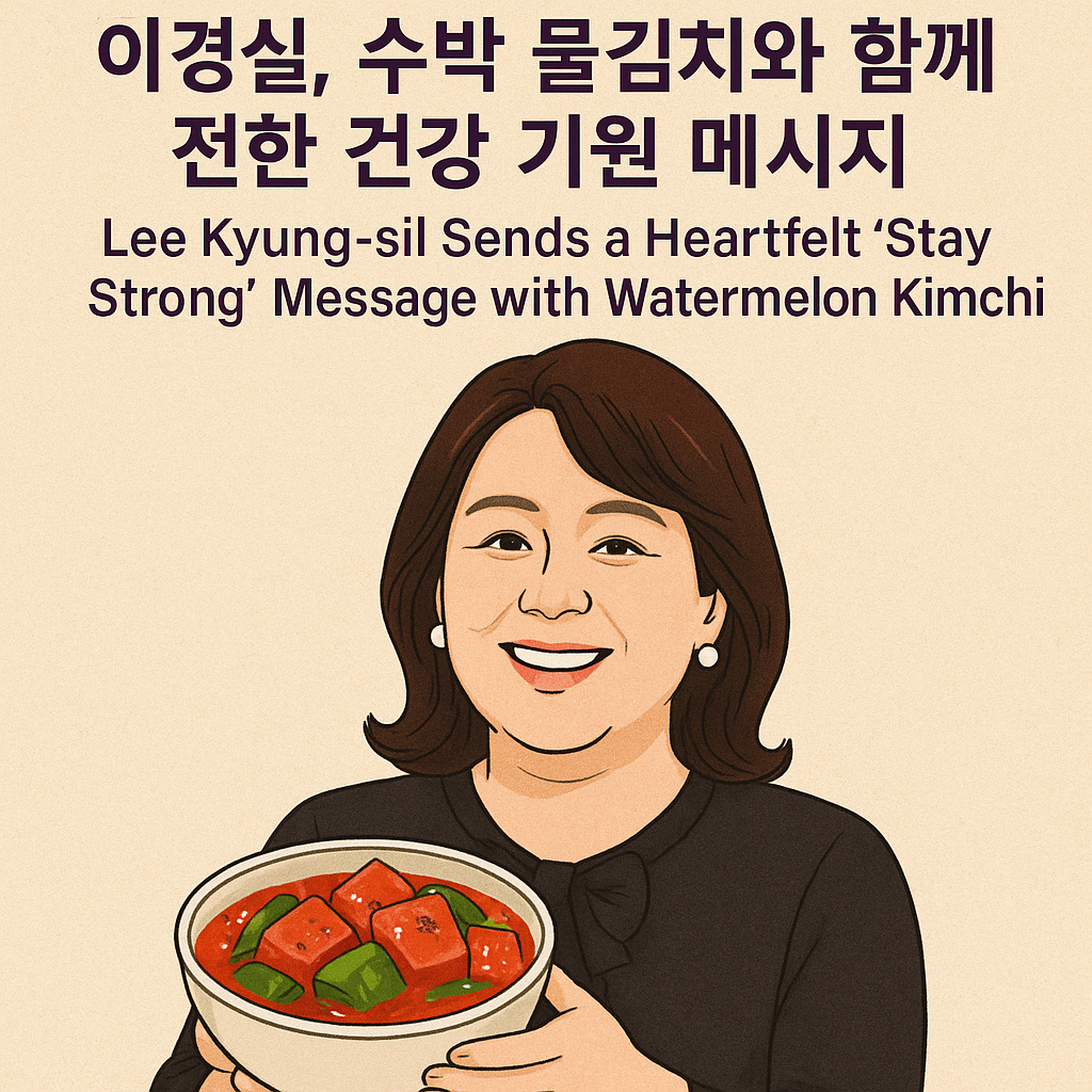 이경실, 수박 물김치와 함께 전한 ‘건강 기원’ 메시지…박미선 향한 애틋한 마음?