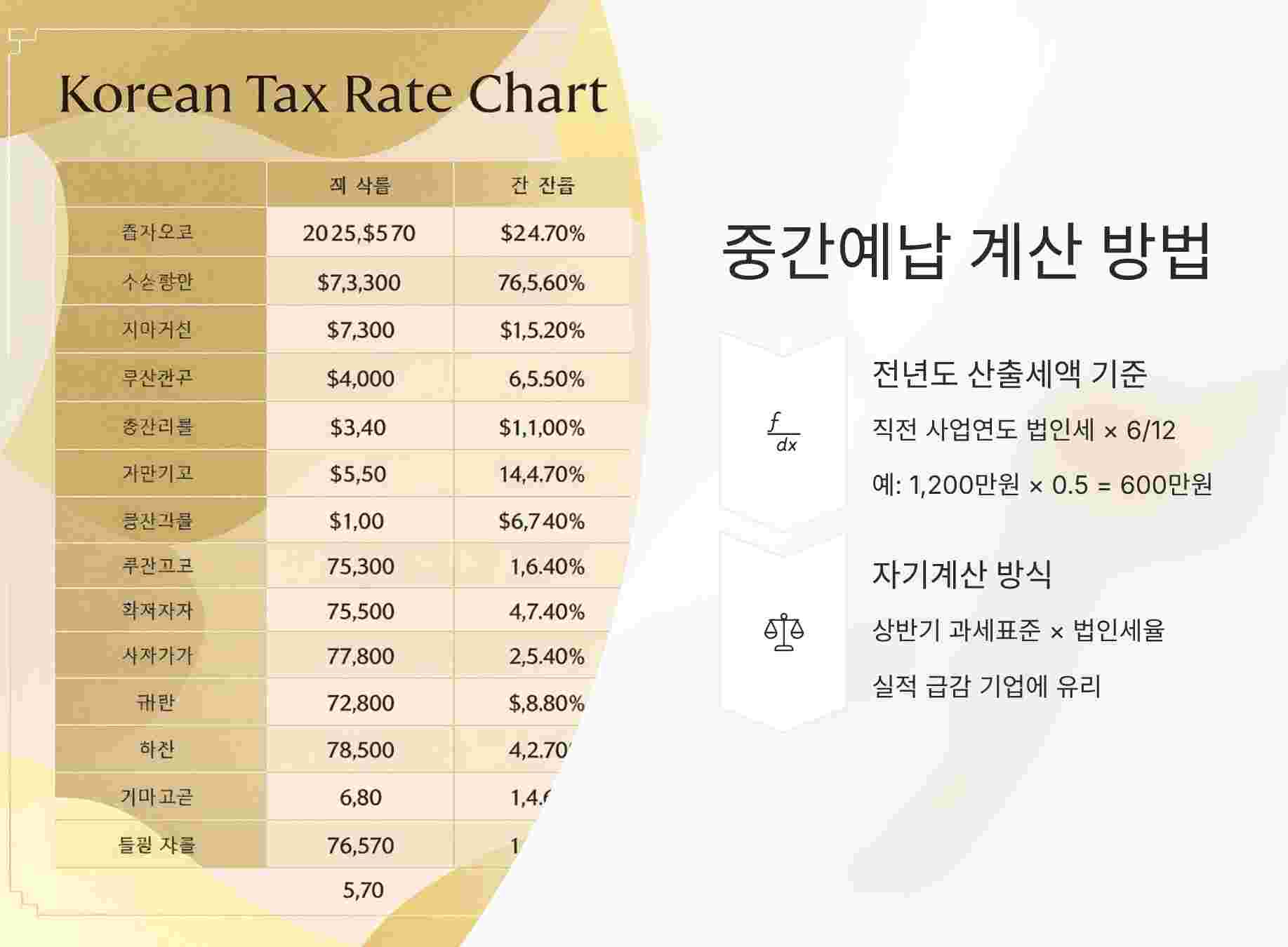 중간예납-계산방법