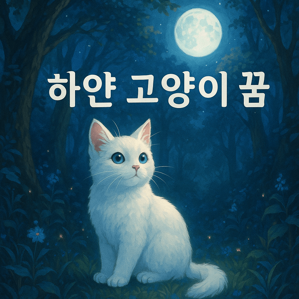 하얀 고양이 꿈