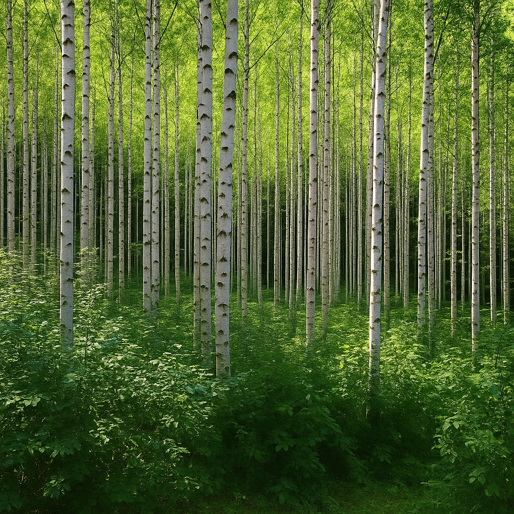 인제 원대리 자작나무숲길 사진