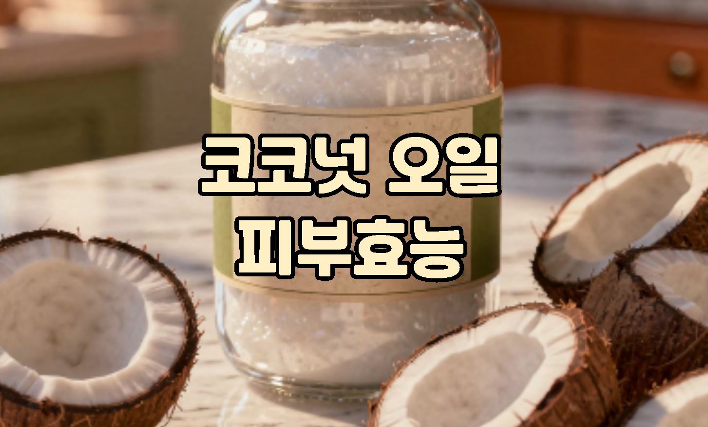코코넛 오일 피부효능 성분