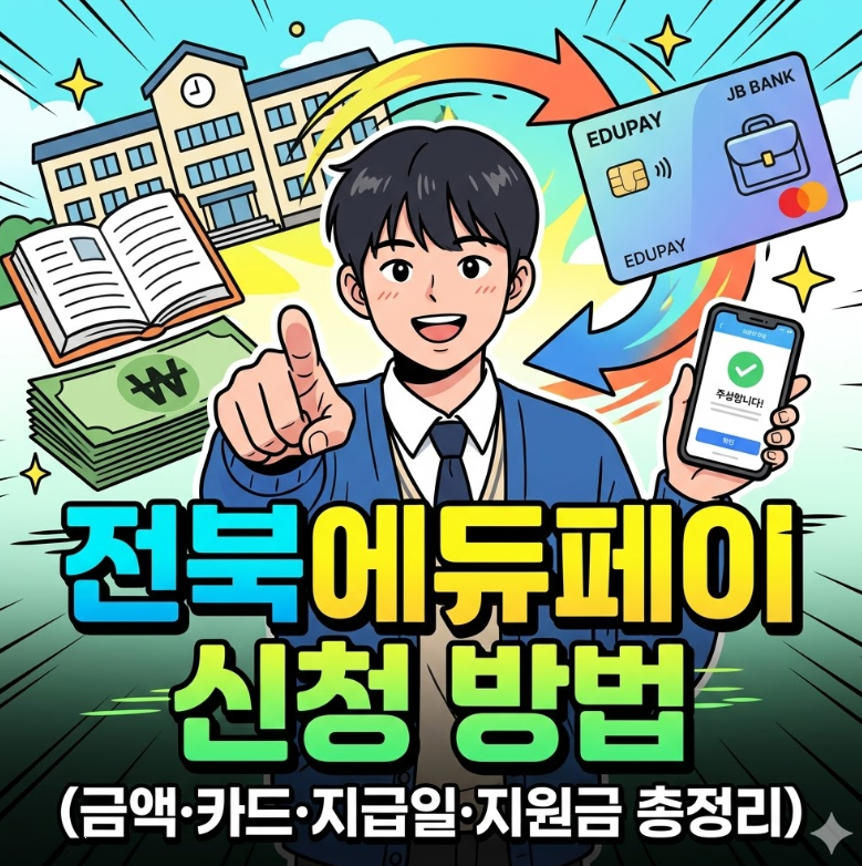 전북 에듀페이 신청방법 사용기간 카드 재발급