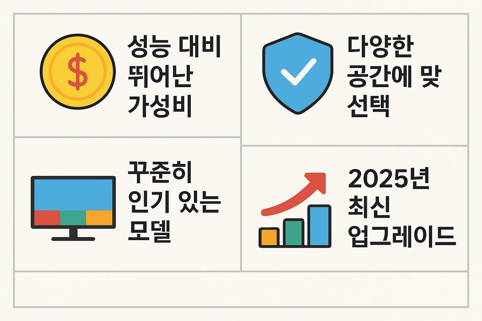 샤오미 무선청소기의 성능 대비 가성비, 다양한 공간 선택, 인기 모델, 최신 업그레이드 정보를 한눈에 보여주는 2025년형 비교 인포그래픽
