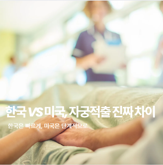 한국과 미국 자궁적출 수술 차이 (비용, 절차, 인식)
