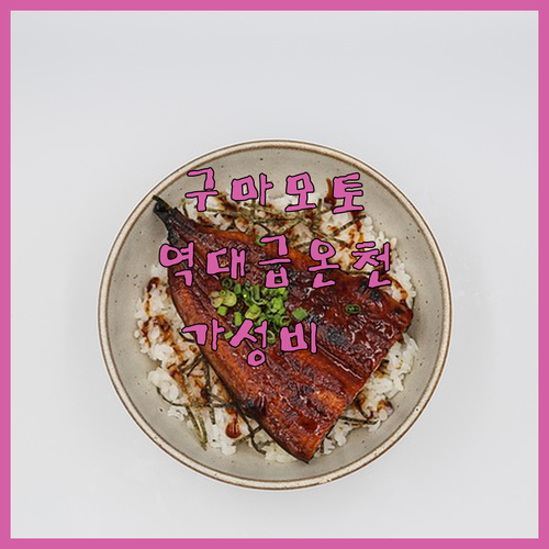 일본 구마모토 여행 온천 있는 가성비..