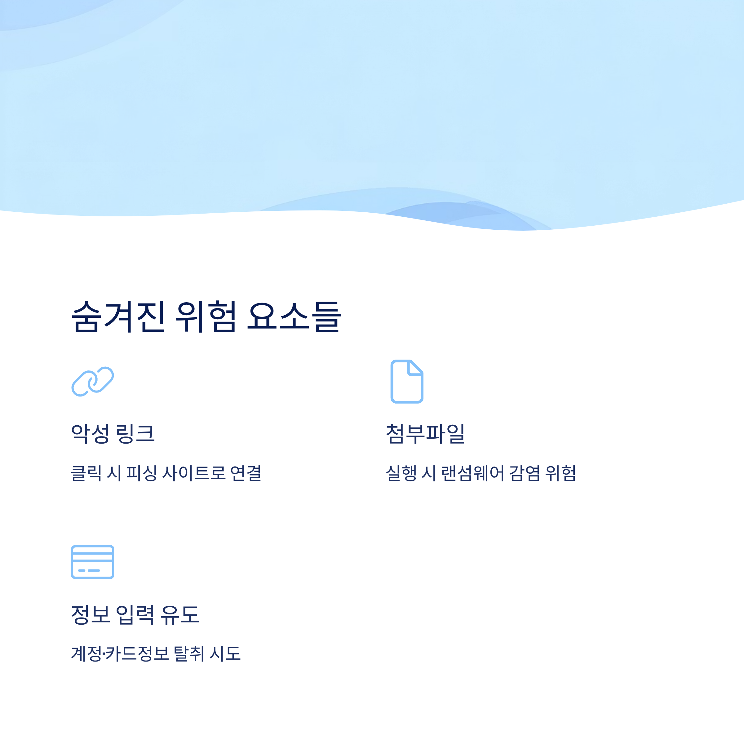 이메일 속 숨겨진 위험 요소