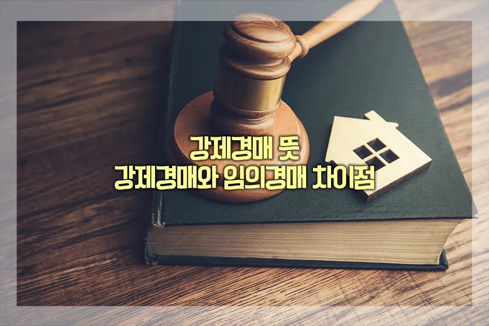 강제경매 뜻 강제경매 임의경매 차이점
