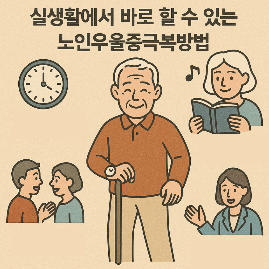 노인우울증 극복방법과 가족지지 중요성