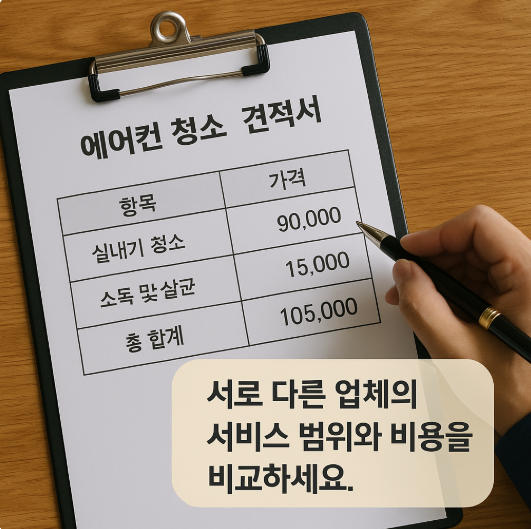 대구 에어컨 청소업체 이용 유의사항