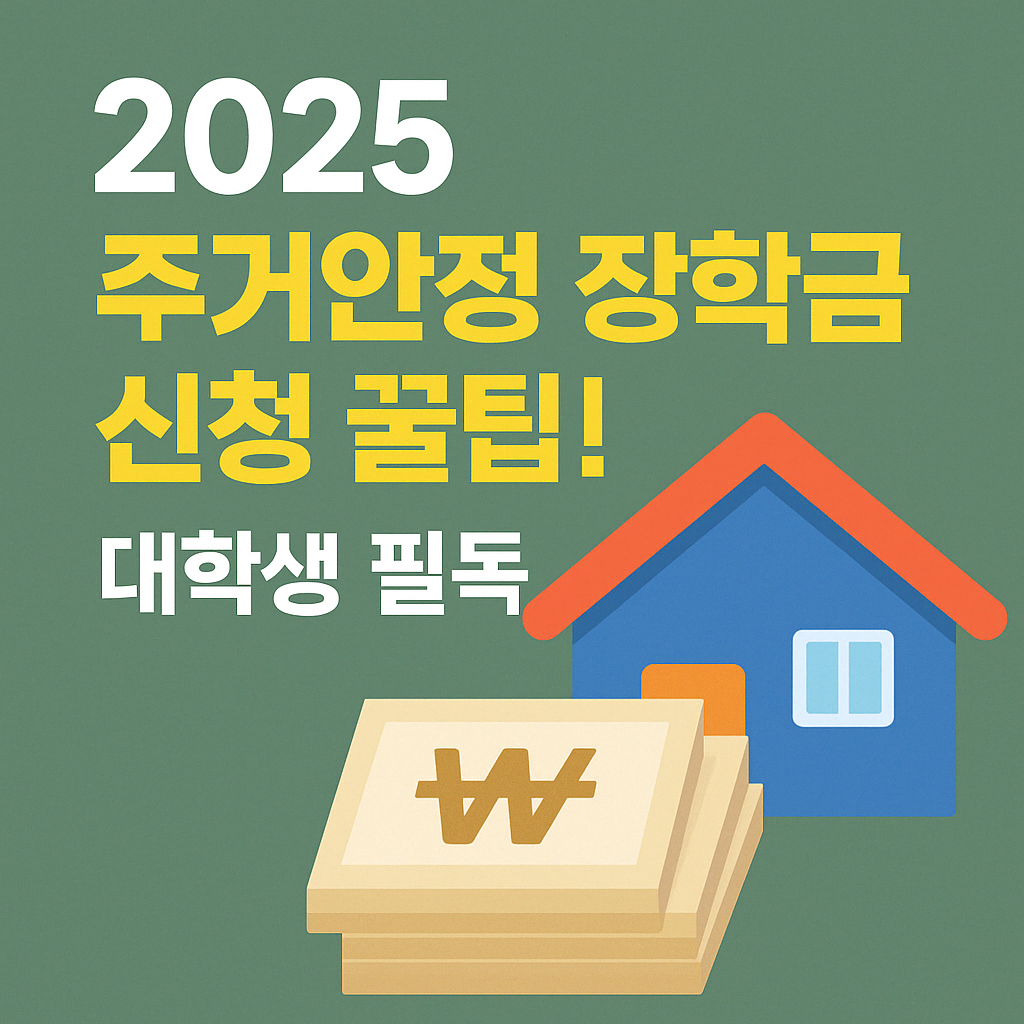 주거안정 장학금 신청 꿀팁