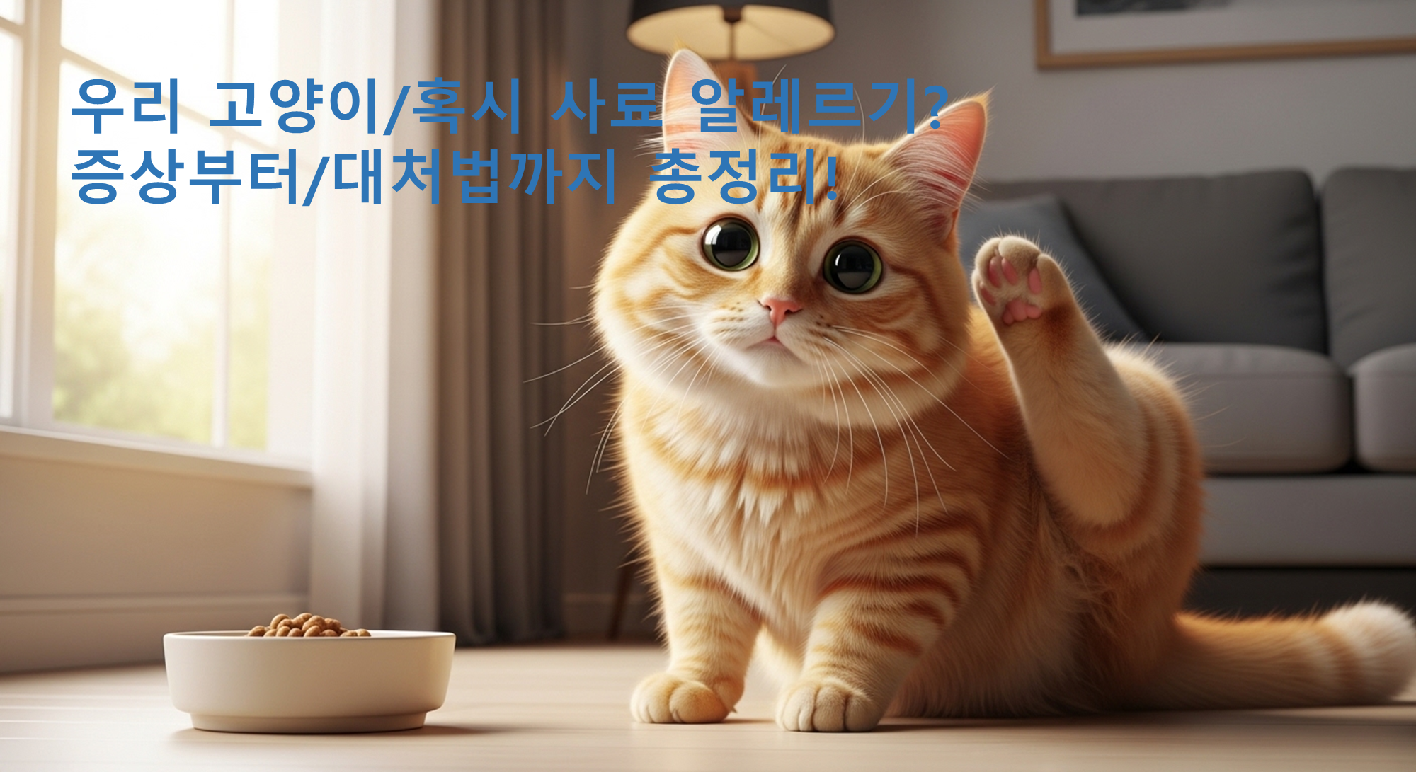 우리 고양이/혹시 사료 알레르기?