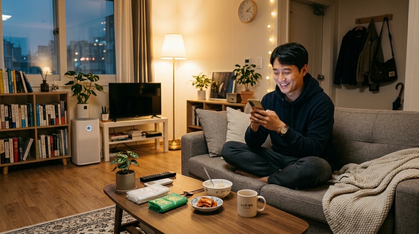 1인 가구 자취생 종량제봉투 문앞 배달 주문