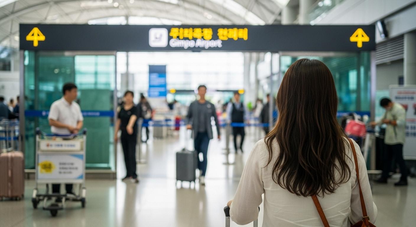 김포공항 도착