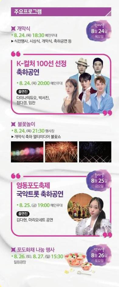 영동포도축제 기본정보