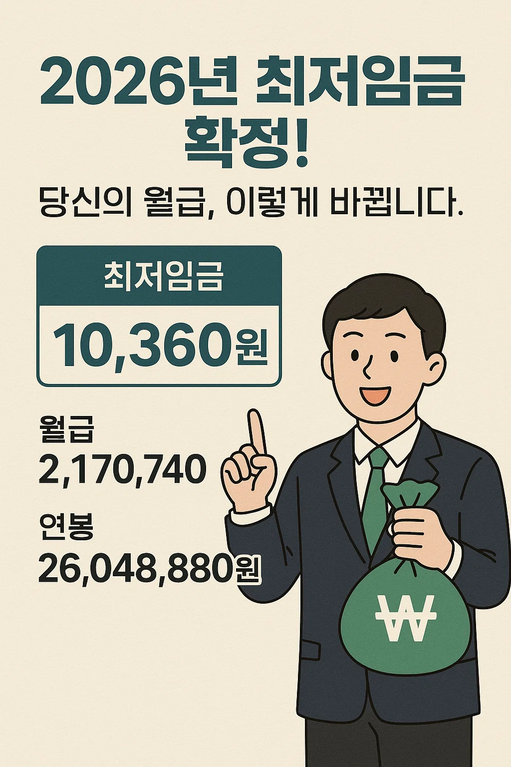 2026년 최저임금 확정