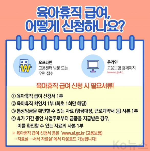육아휴직급여-신청방법