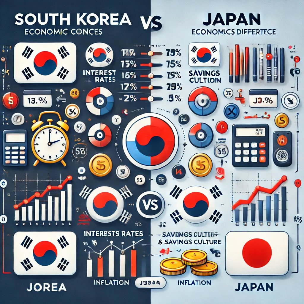 한국과 일본의 경제적 차이, 개인 재테크에 미치는 영향