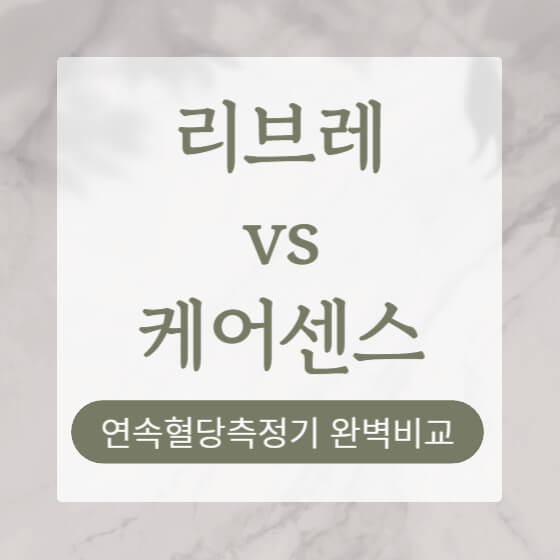 연속혈당측정기 리브레 케어센스