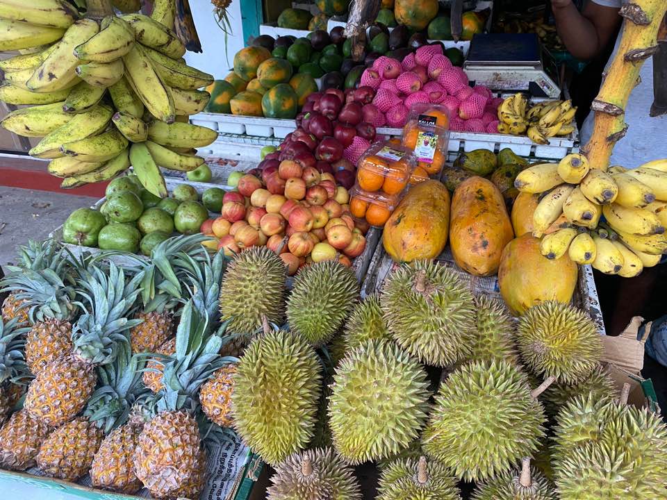 스리랑카 시골마을에서 장보기