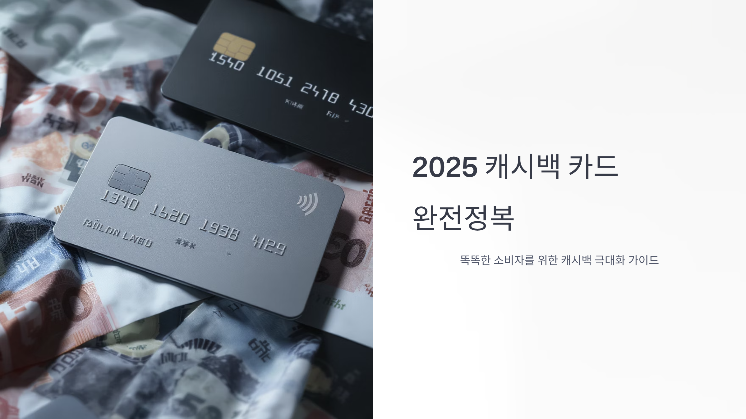 신용카드 캐시백 2025 활용 전략