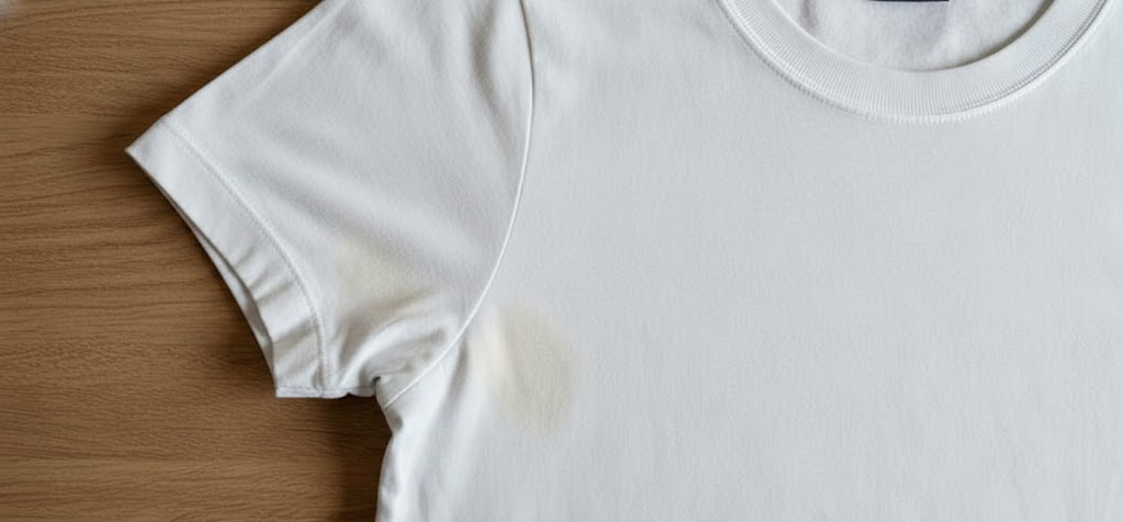 겨드랑이 부분이 누렇게 뜬 흰티