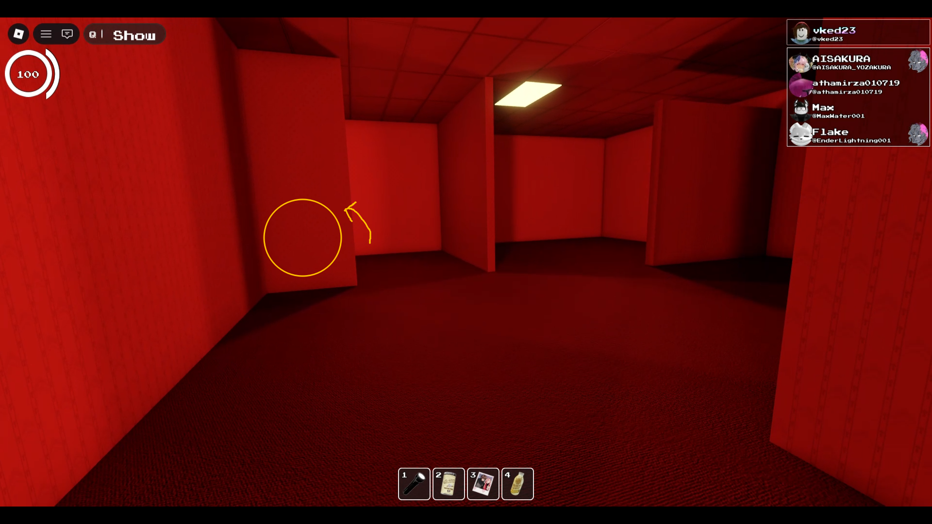 로블록스 백룸 리댁티드 레벨 0 붉은 방 입구 지점 (Roblox Backrooms Redacted Level 0 Entrance Point) - 레벨 모아이 가는 길