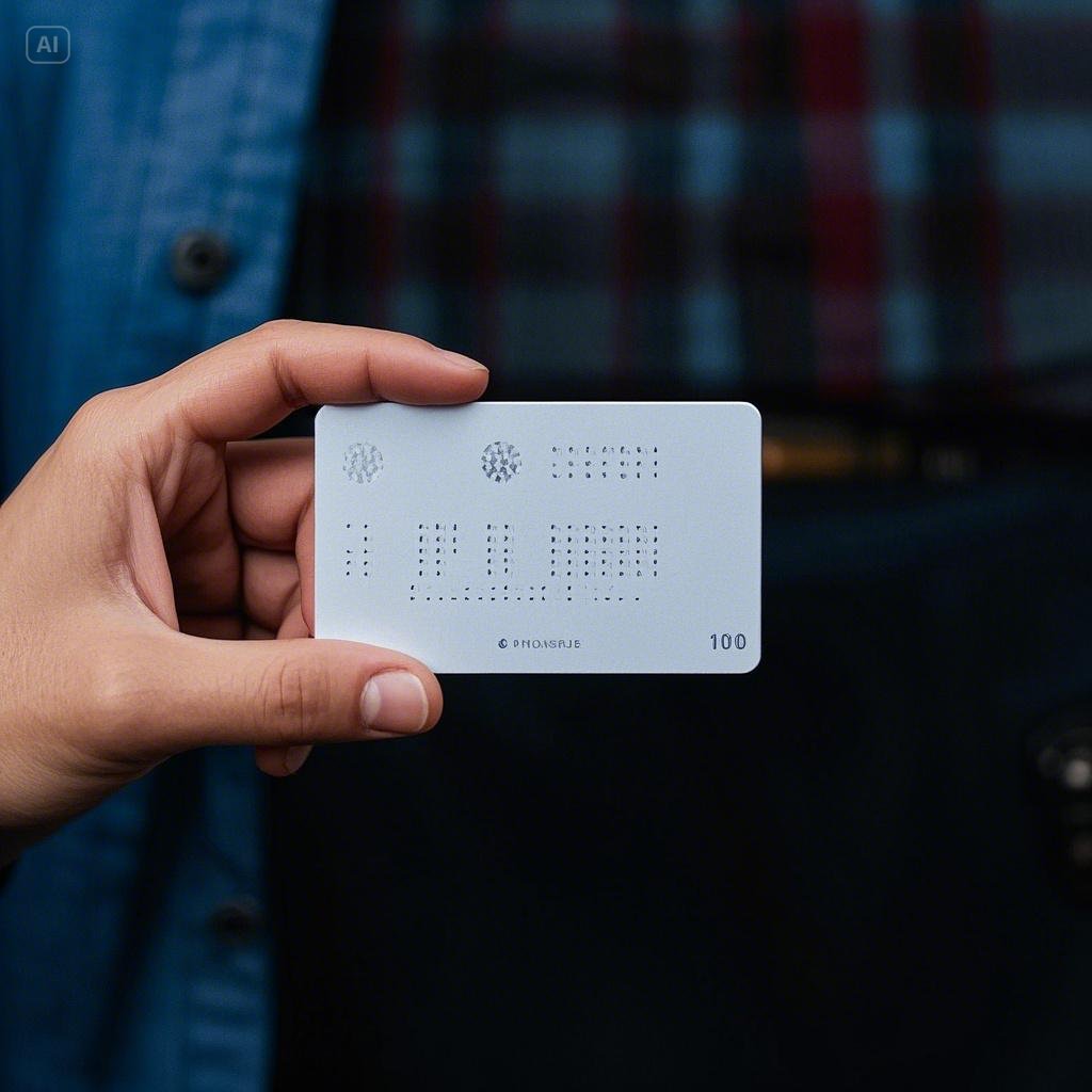 점자 교통 카드: 대중교통 이용의 편의성 증진