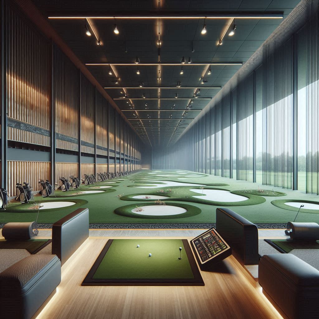 실내골프연습장 배경