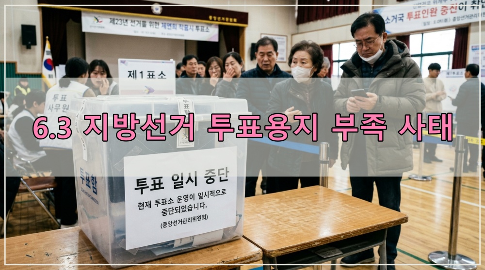 63지방선거 투표용지
