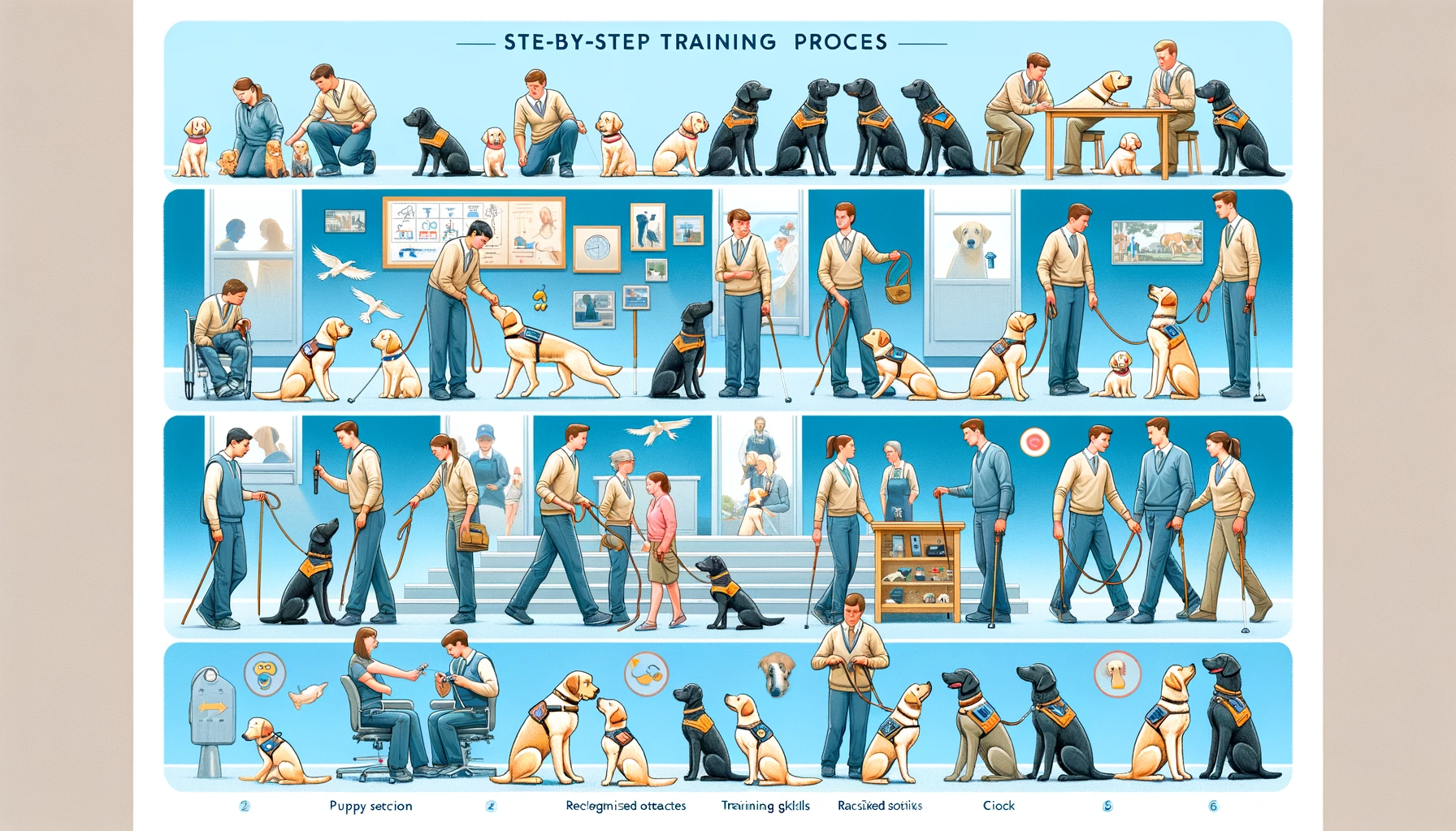 안내견 및 보조 동물의 훈련 과정