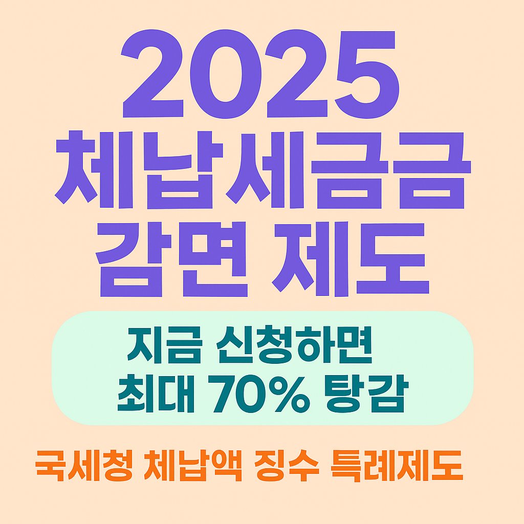 2025 극세청 체납액 징수 특례제도