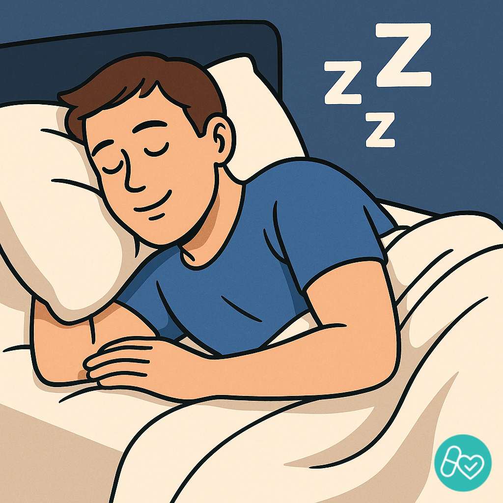 힐릭스 멜라토닌으로 편안히 숙면중