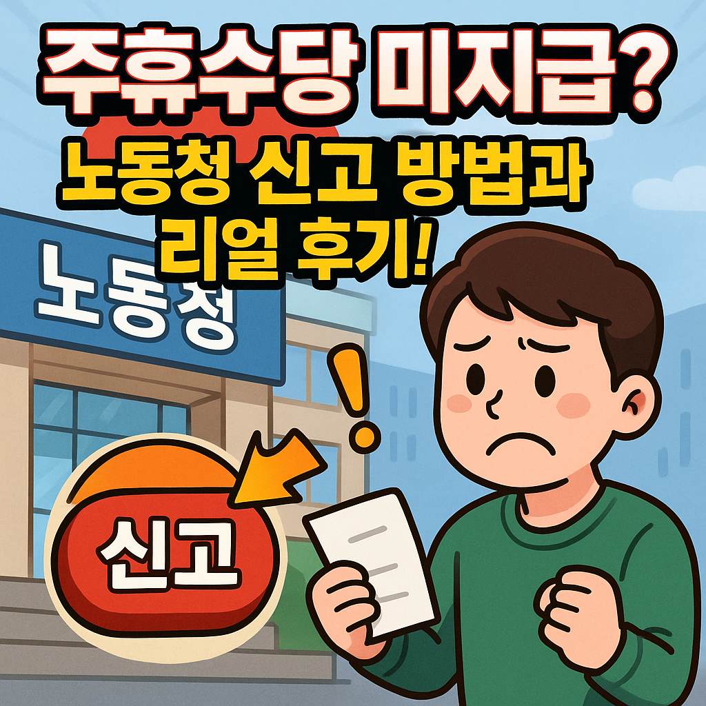 주휴수당 미지급? 노동청 신고 방법