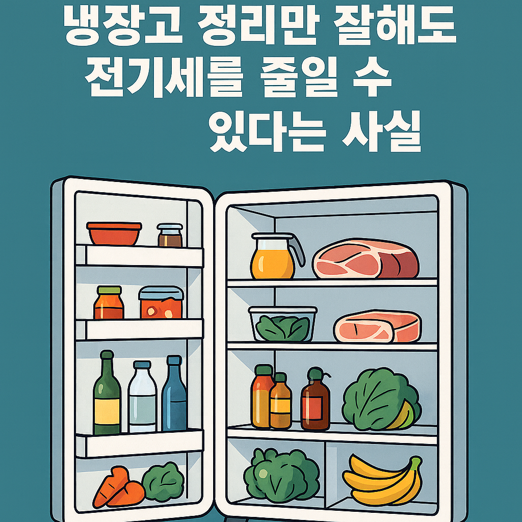 냉장고 정리만 잘해도 전기세를 줄일 수 있다는 사실
