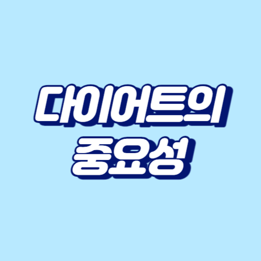 다이어트의 중요성