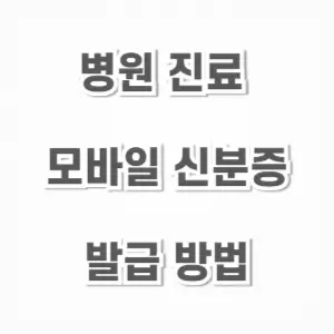 모바일 신분증-발급 방법