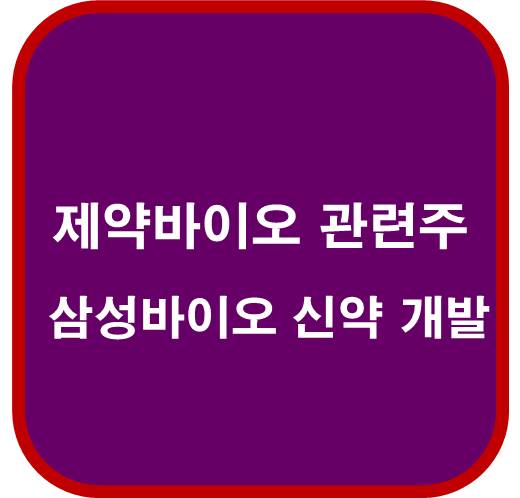 제약 바이오 관련주 6종목 (삼성바이오로직스 바이오시밀러 넘어 신약개발추진)