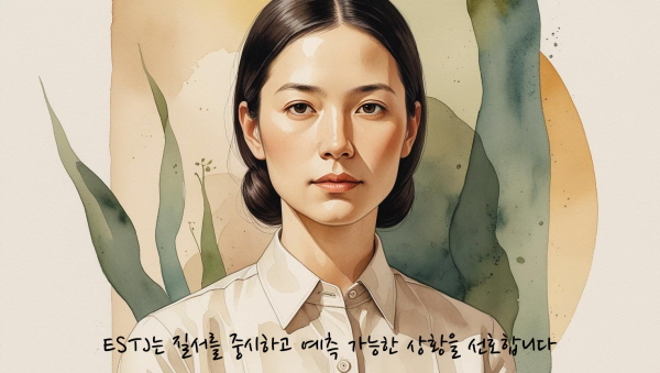 ESTJ는 질서를 중시하고 예측 가능한 상황을 선호합니다에 관한 그림