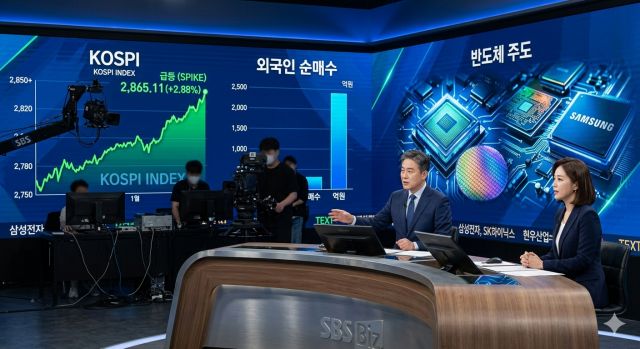 코스피 급등 이유와 외국인 매수 전환 흐름을 설명하는 국내 증시 이미지