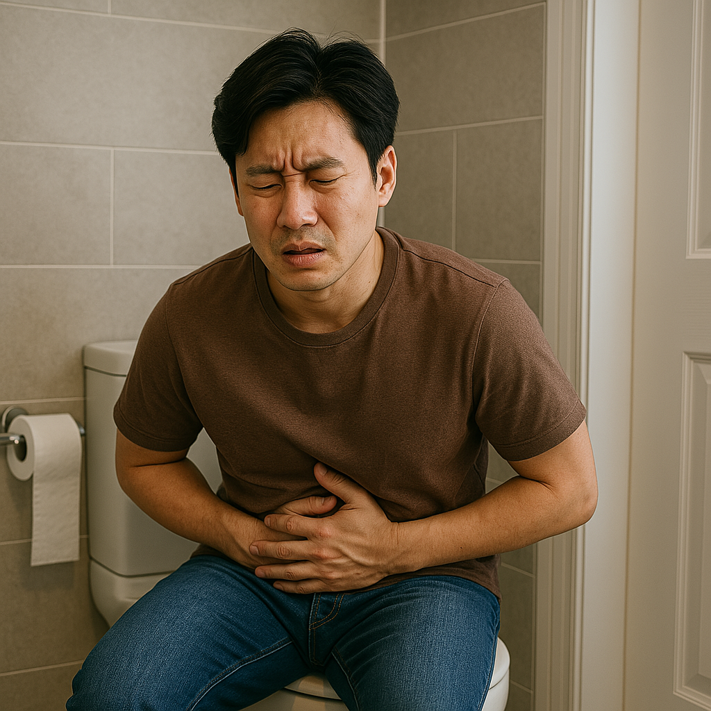 배탈난 남자