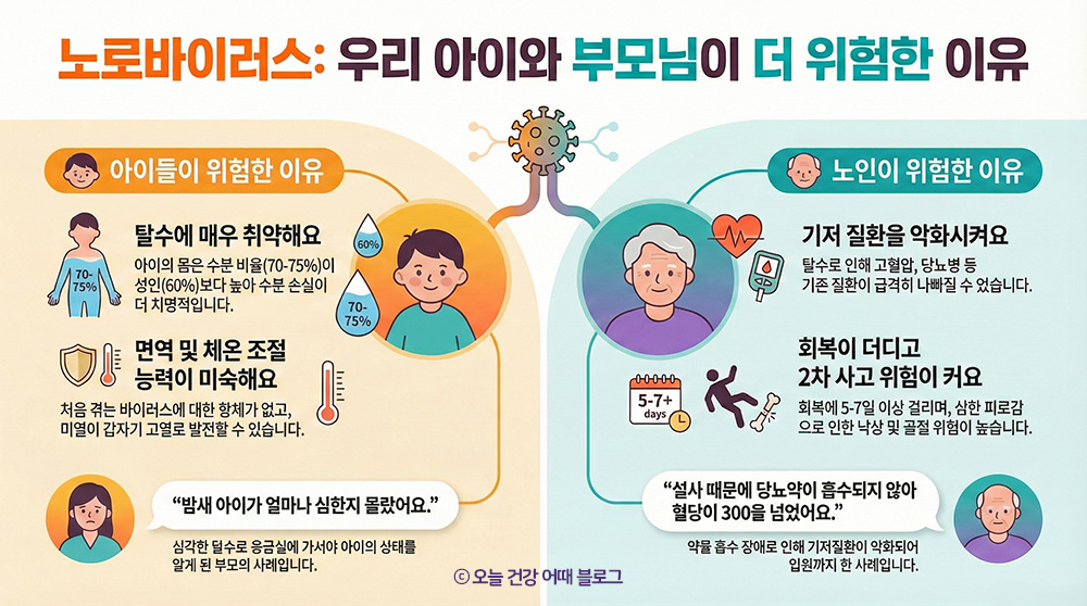 노로바이러스 위험도, 노로바이러스 아이, 노로바이러스 노인, 노로바이러스 대처법