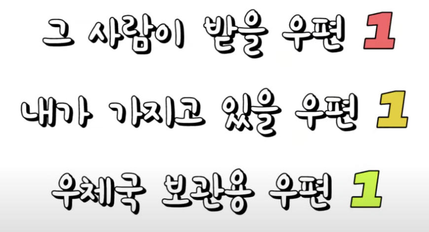 내용증명 보낼 시 3통의 우편물 준비를 해야함