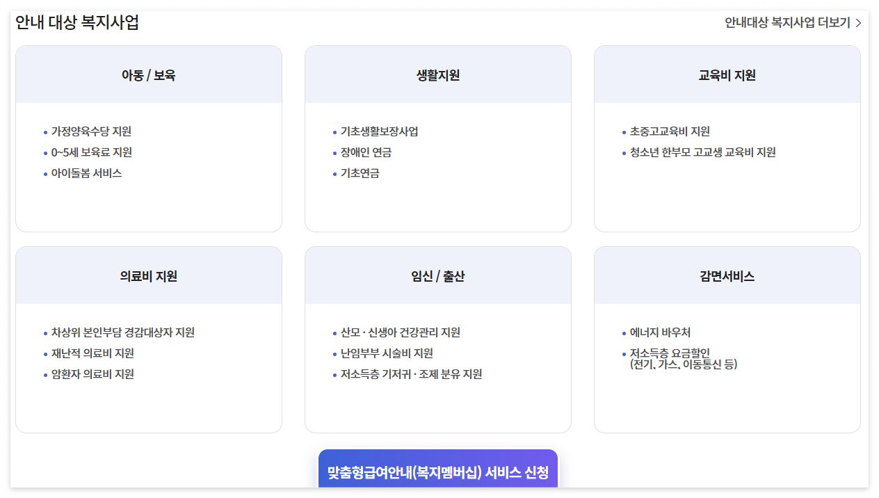 복지멤버십 바로 신청하기