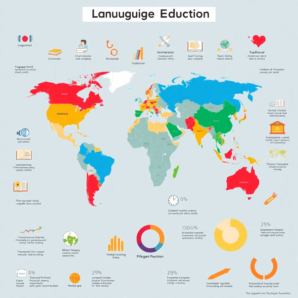 외국어 학습 방법, 유럽과 아시아의 비교