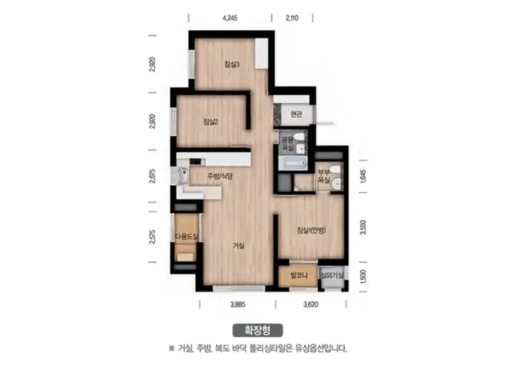 용인 스프링카운티자이 실버타운 평면도