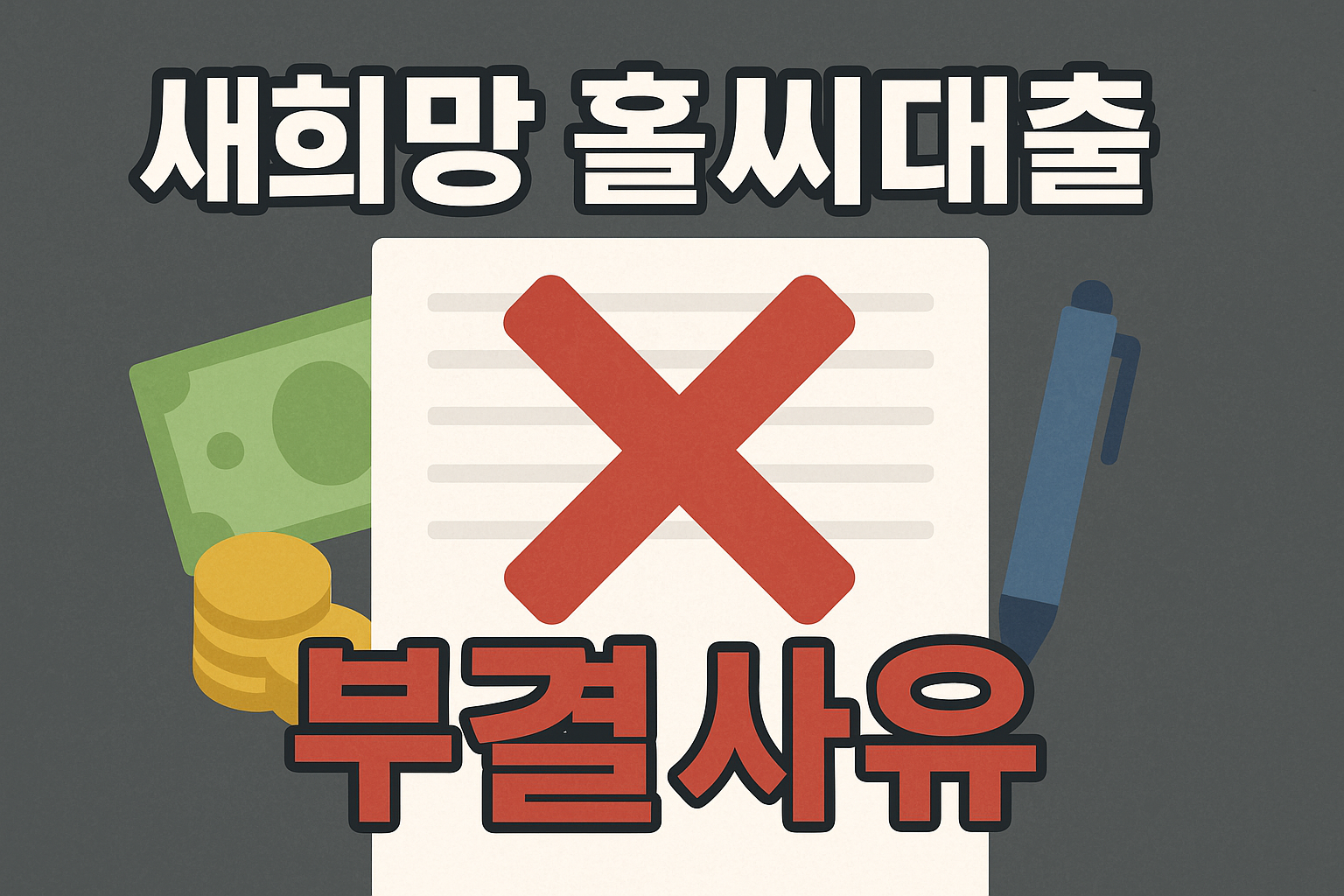 새희망홀씨2 부결사유 해결방법