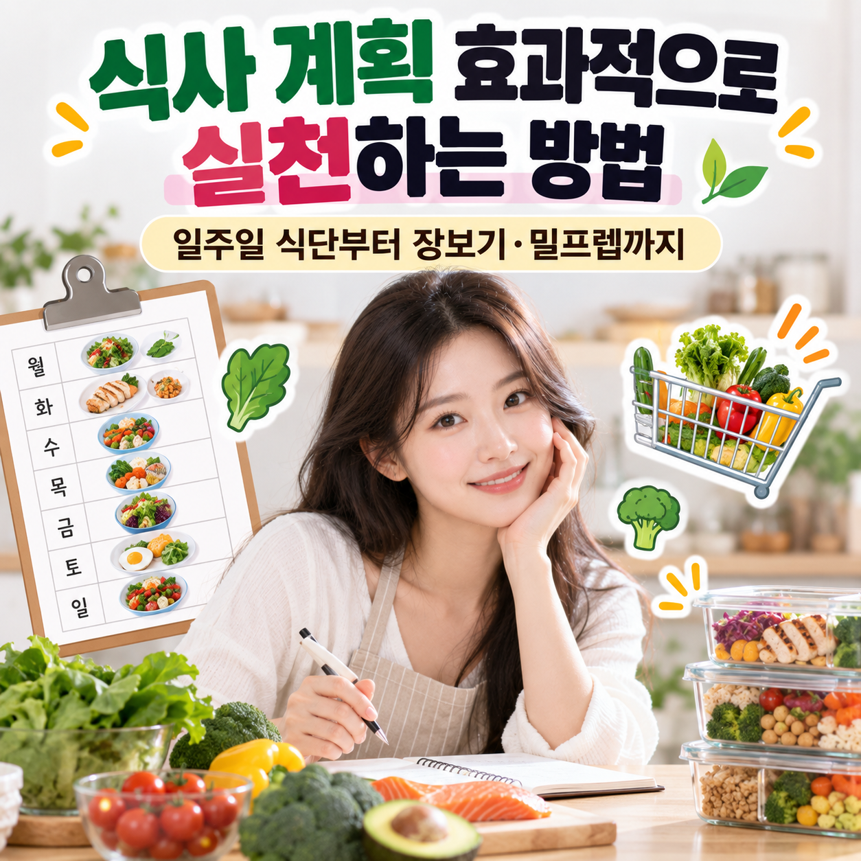 식사 계획 효과적으로 실천하는 방법