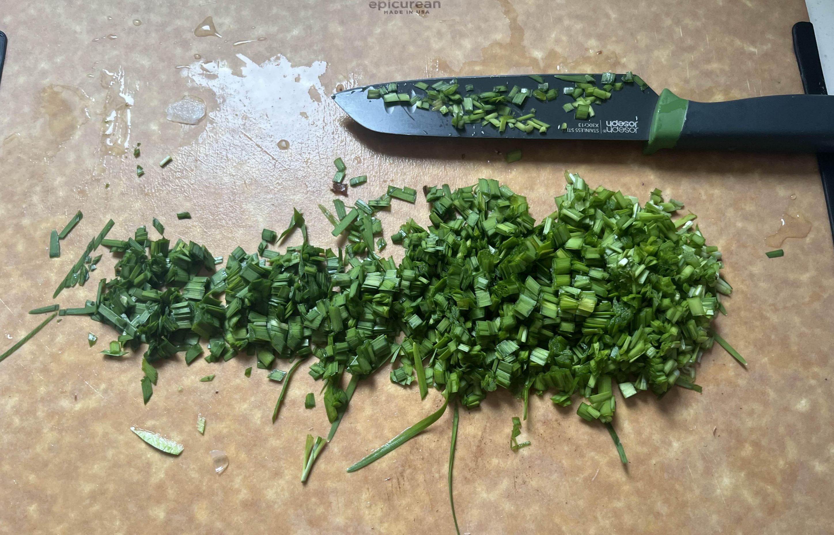 부추 작게 손질하기